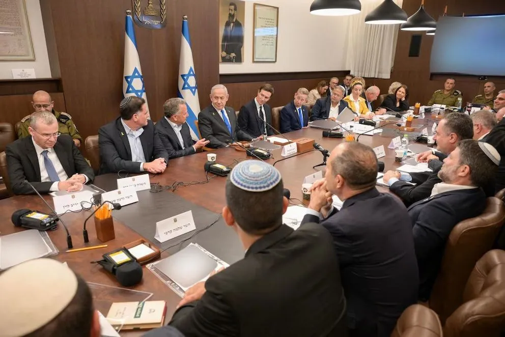 Reunión de Benjamin Netanyahu con su Gabinete. 