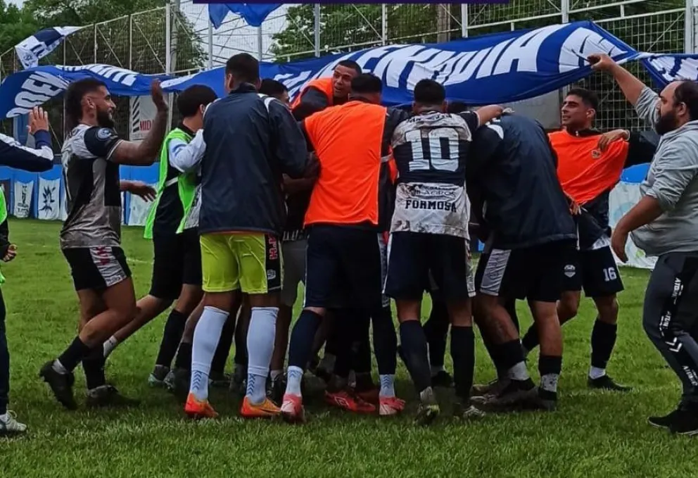 Festejo formoseño en el Estadio 17 de Octubre. Foto gentileza: Prensa Club San Martín.