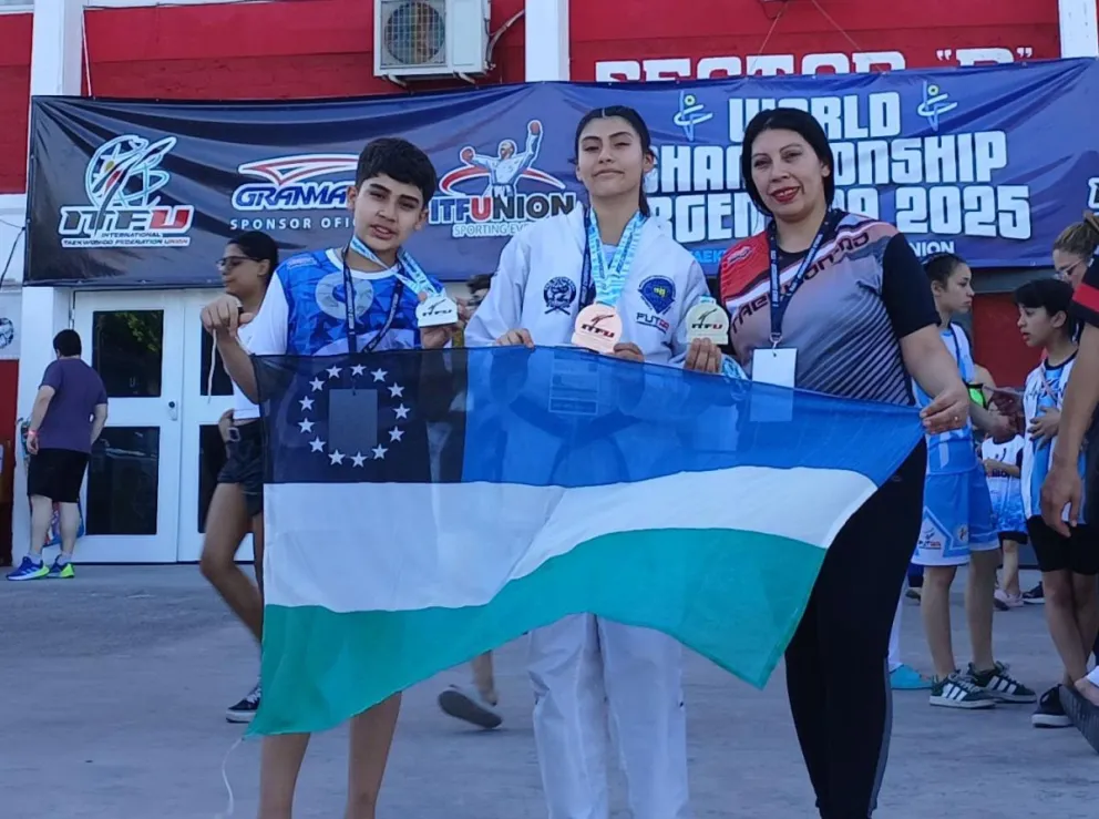 El Taekwondo de la Comarca brilló en el Mundial. Fotos gentileza