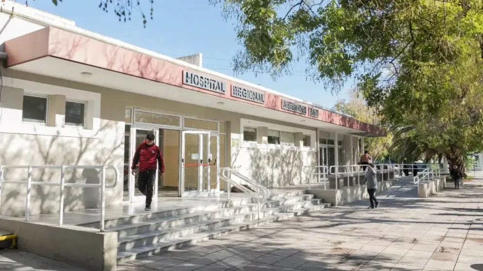 Calfín estuvo 17 días internado en el Hospital Zatti. 