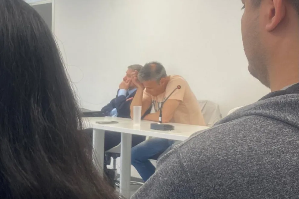 El imputado, Federico Navarré, entre lágrimas, pidió perdón (Foto: NoticiasNet)