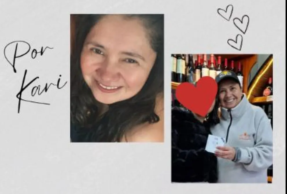 Karina, la figura de la colecta. Foto archivo.