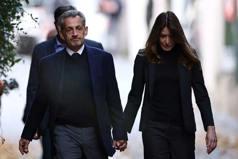 Nicolas Sarkozy y su esposa, Carla Bruni.