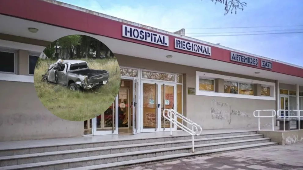 Gran hermetismo en el hospital Zatti, tras un accidente con múltiples heridos. 