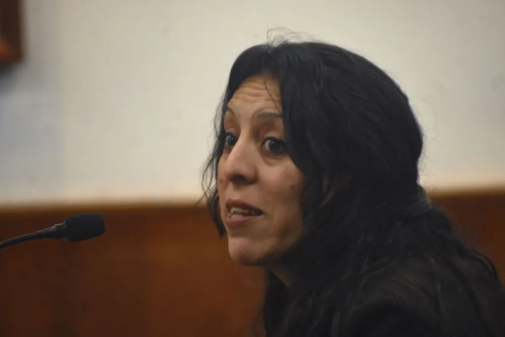 Angélica Caracciolo estuvo presente en todas las audiencias (Foto: NoticiasNet)