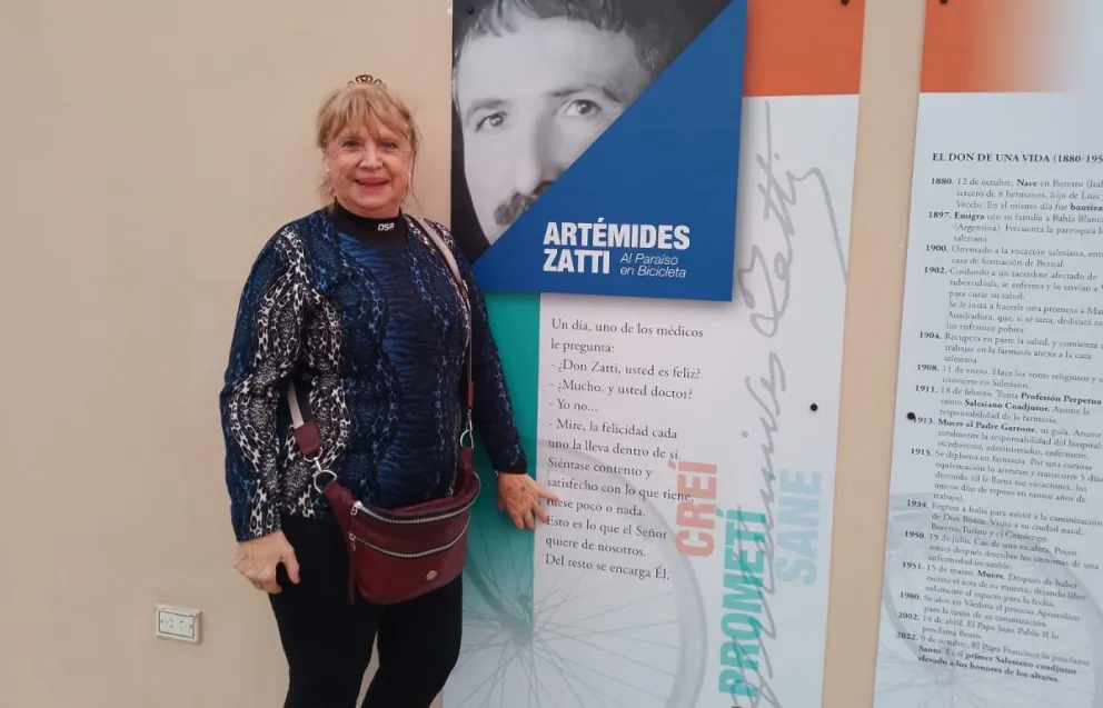 Ana María estuvo en la capital rionegrina, en el marco de la Noche de los Museos. 