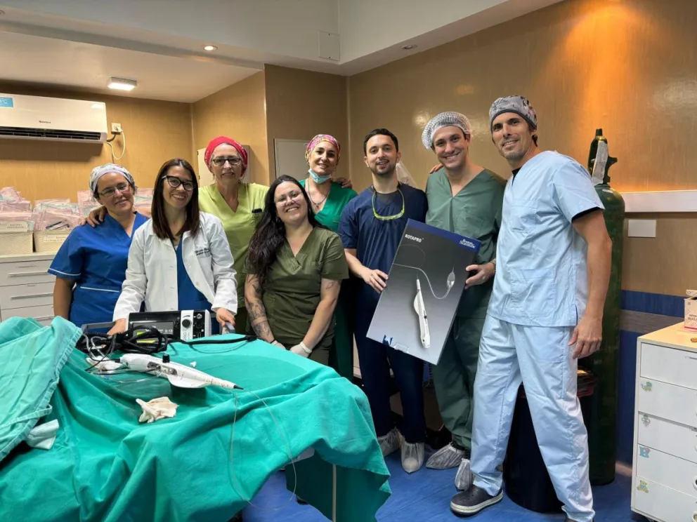 El equipo de cardiología lleno de felicidad por este logro médico. Fotos Facebook. 