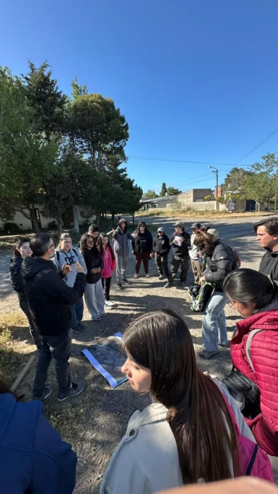 Estudiantes de Lic. en Ciencias del Ambiente Foto: gentileza de la UNRN