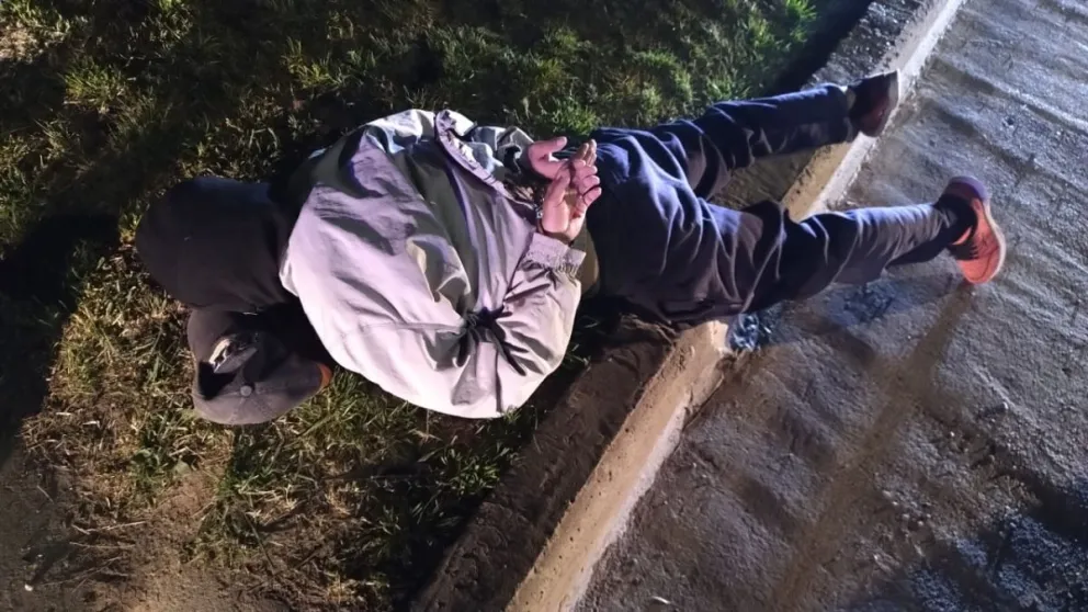 El delincuente fue retenido por los taxistas hasta que llegó la policía (Foto: gentileza)