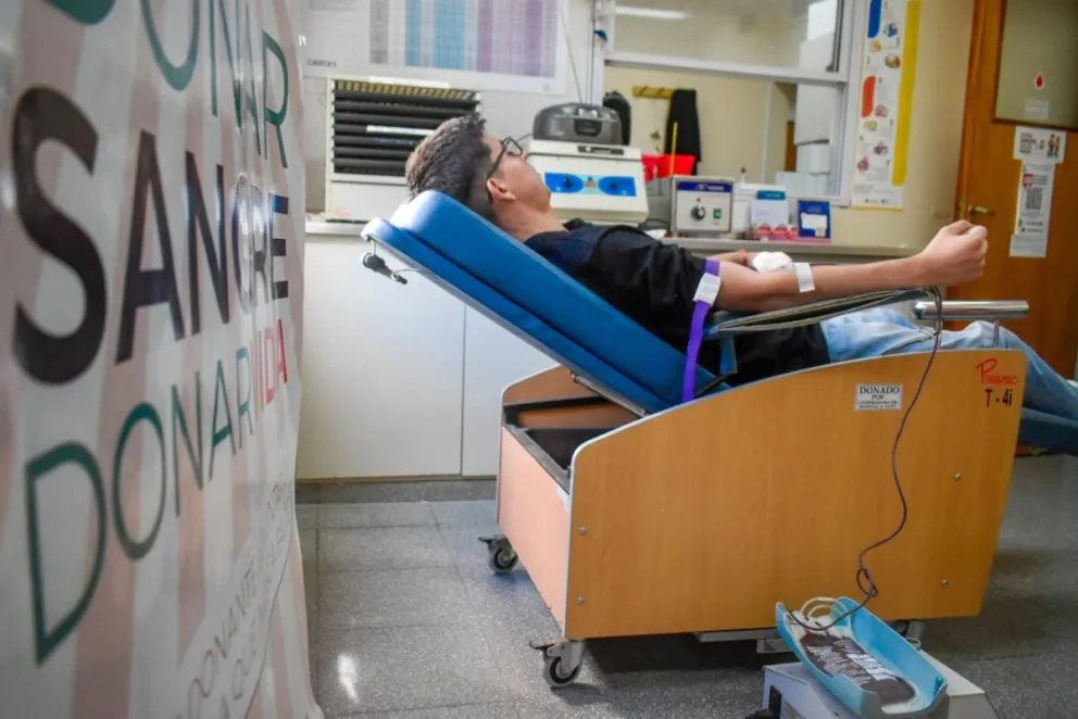 Servicio de Hemoterapia del Hospital Zatti de Viedma. Fotos: Vanesa Schwemmler