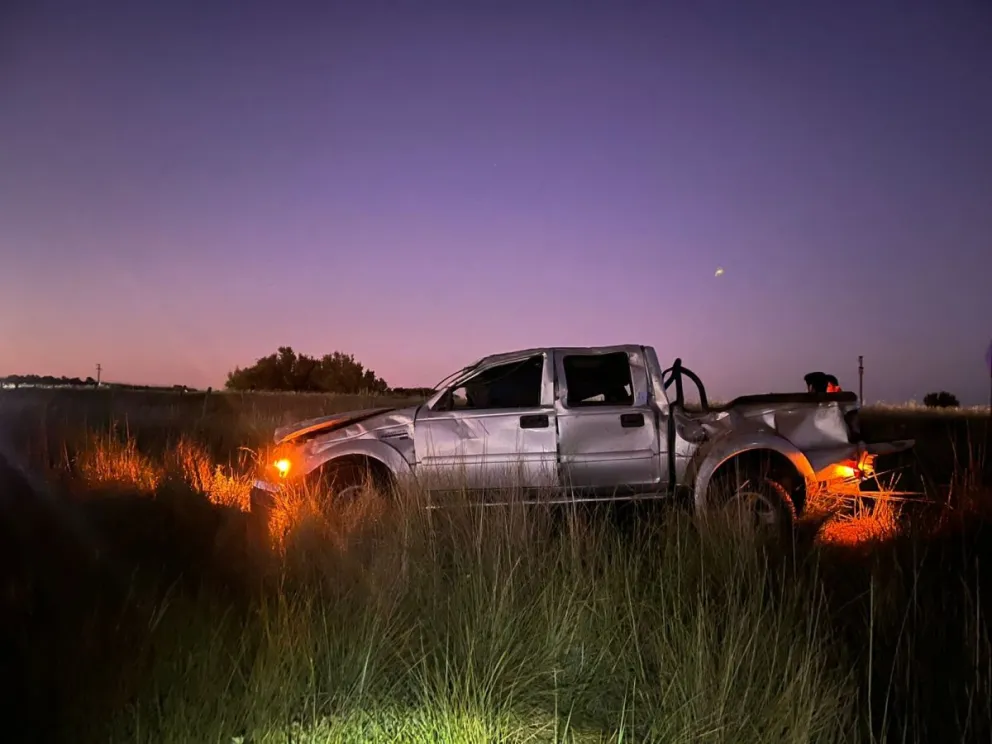 La camioneta tuvo serios daños materiales. 