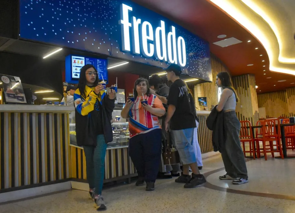 En la capital rionegrina se vivió una fiebre por el helado. 