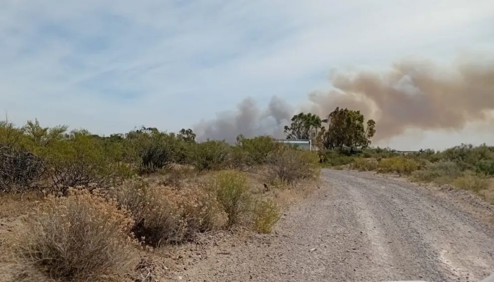 La columna de humo podía verse desde varios kilómetros a la redonda. 