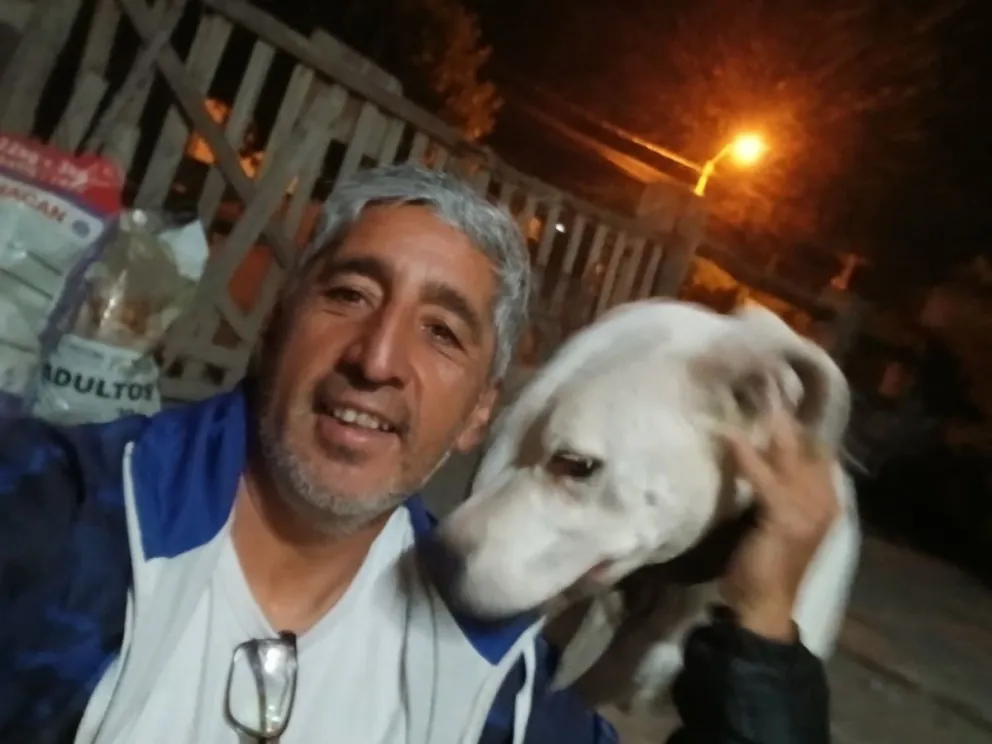 Ángel se reecontró con su perro luego de una semana de búsqueda (Fotos: gentileza)