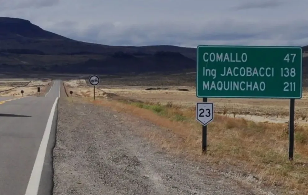 Ruta Nacional 23 y un nuevo accidente fatal. Foto archivo. 