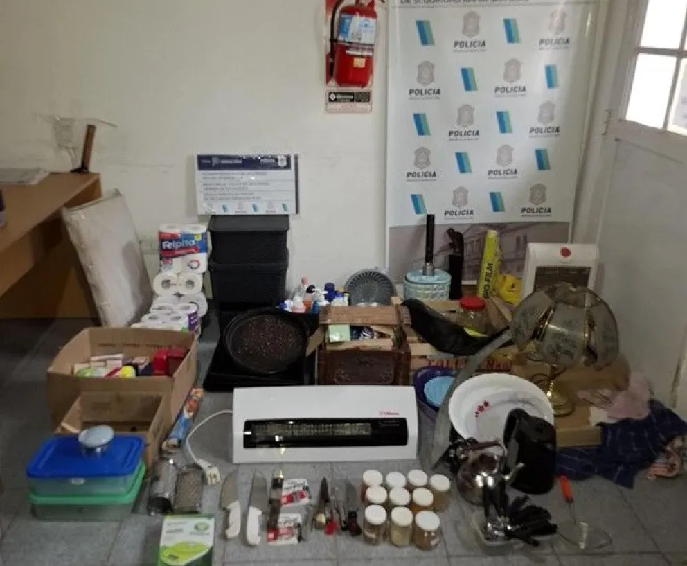 La Policía Comunal recuperó gran parte de los elementos robados. 