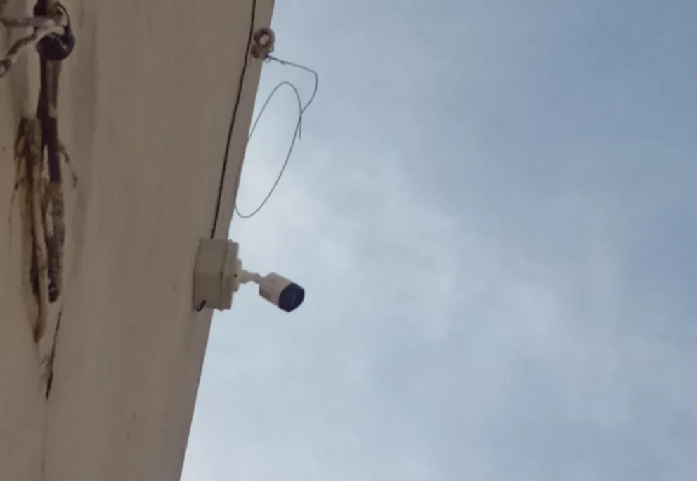 La cámara instalada busca mejorar la seguridad del lugar. 