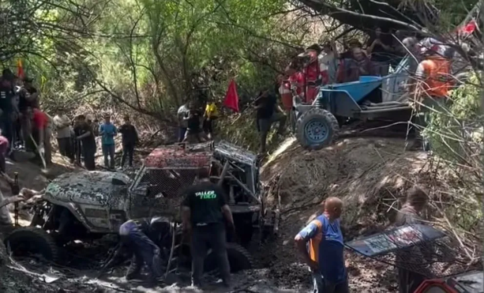 Jornada complicada para el safari en Valcheta. Foto gentileza. 