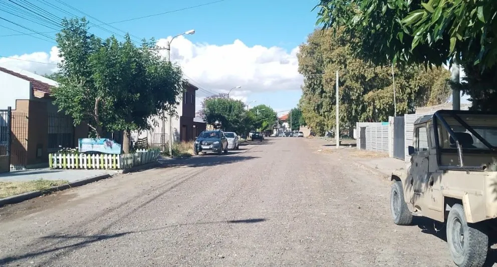 La vivienda usurpada está sobre la calle Chubut. 
