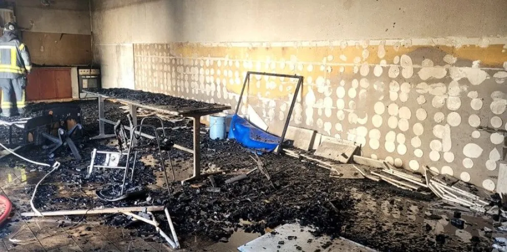 Los daños materiales fueron importantes. 