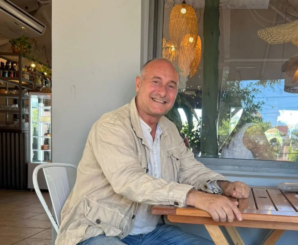 Regazzoni, en su breve estadía en Viedma. Fotos gentileza.