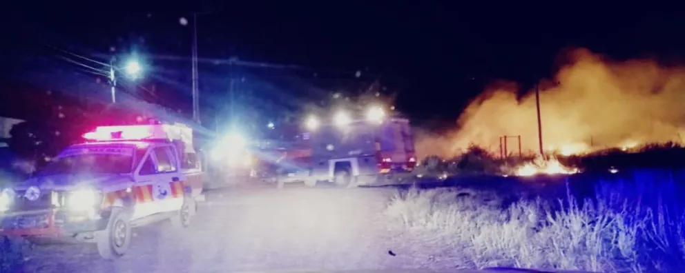 Los focos ígneo en zona urbana movilizaron a las fuerzas de seguridad.