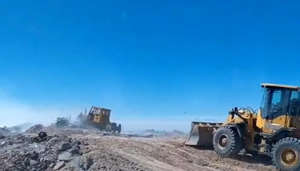 Topadoras operando a "full". Foto gentileza GIRSU.