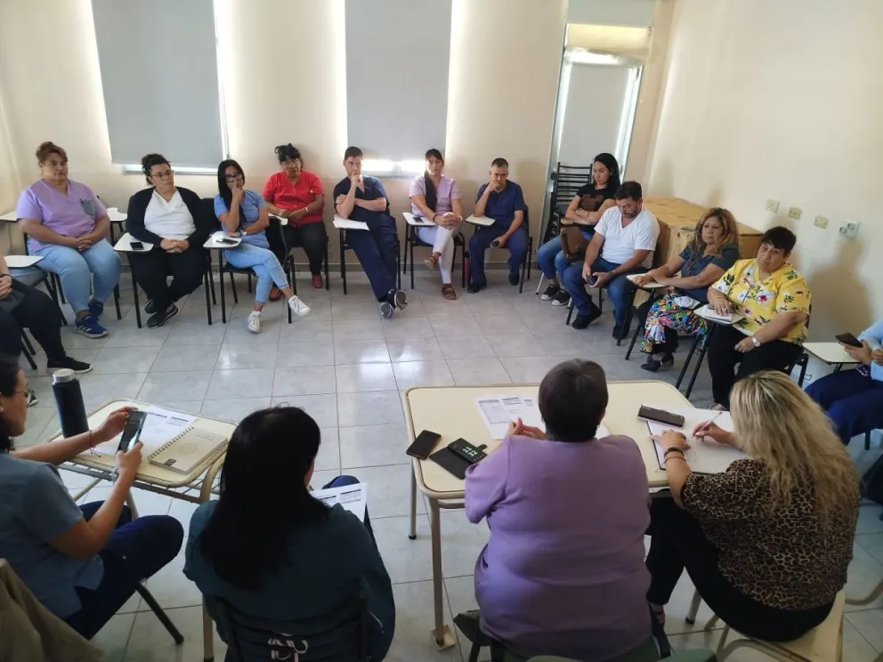 La reunión se llevó a cabo en el hospital.