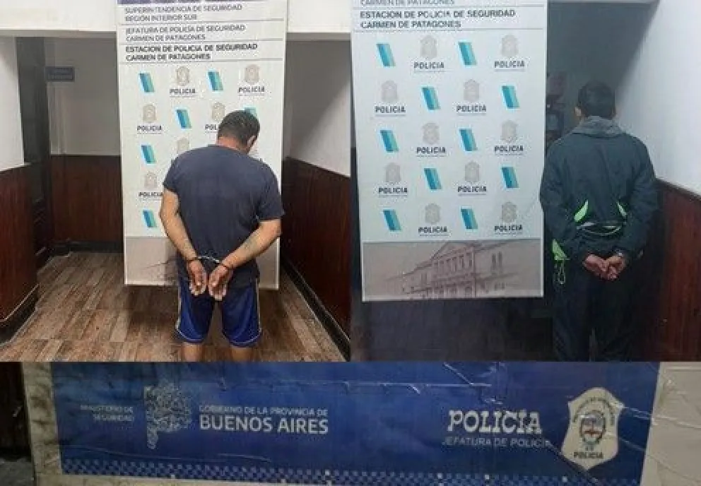 Los detenidos fueron alojados en la unidad policial de Carmen de Patagones. 