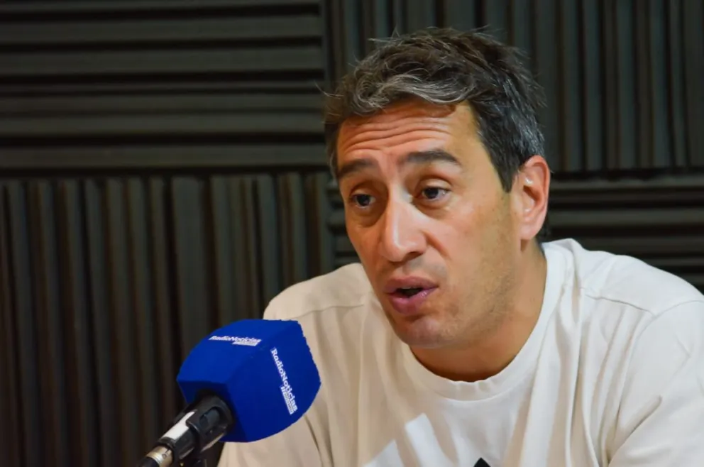 Marcos Castro, intendente de Viedma, de visita en Radio Noticias. Fotos NoticiasNet. 