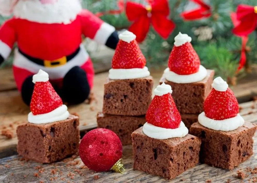 Brownies navideños para disfrutar. 