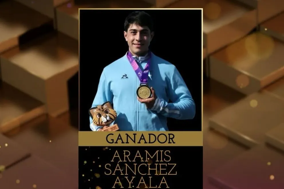 El palista viedmense se quedó con el reconocimiento de su categoría. 