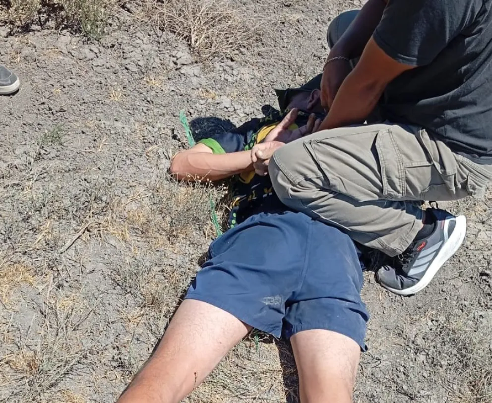 Lo pescaron justo. Foto gentileza.