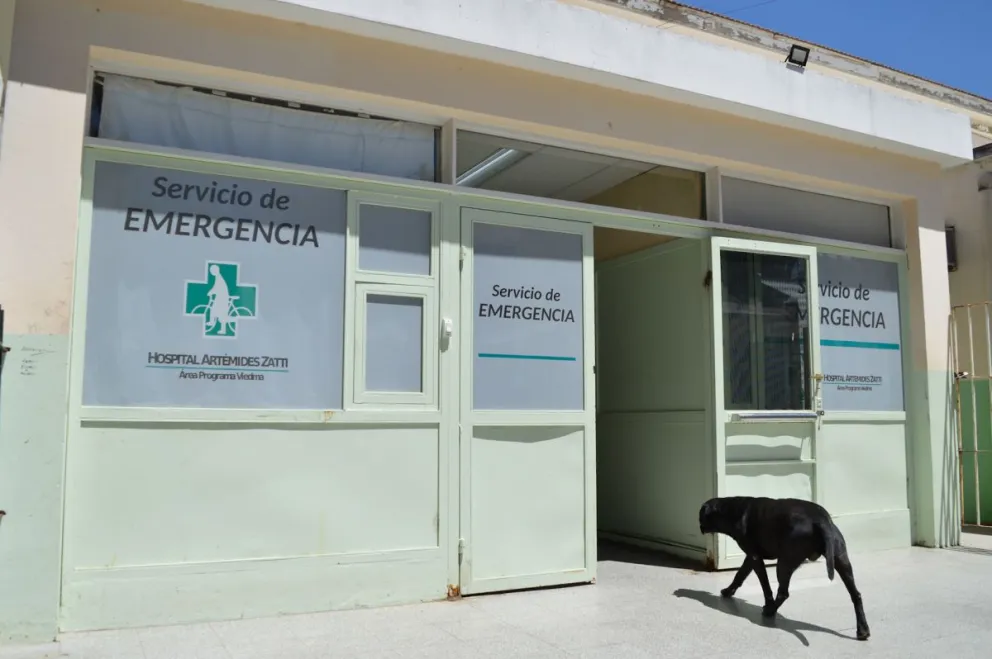 El Hospital Zatti con varias urgencias en el primer día de 2026 en Viedma. Foto archivo.
