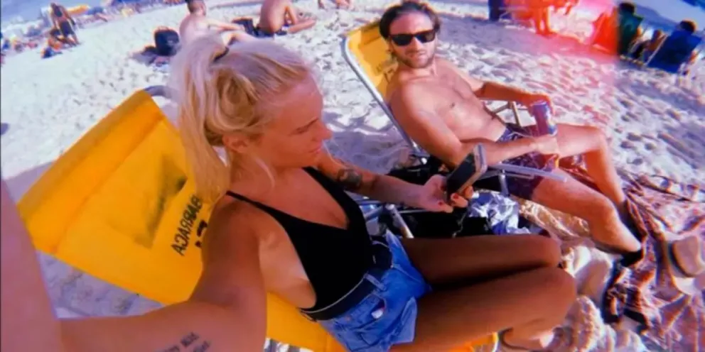 Agostina Jalabert y su exnovio Juan Manuel Reverter en una de sus últimas fotos juntos. 