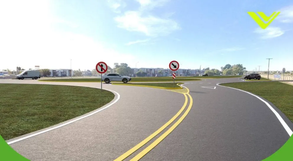 Los planos demuestran una armonización de todo el sector. Imágenes ilustrativas de Vialidad Rionegrina.