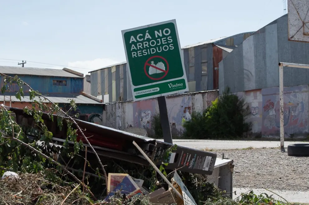 Volvió a detectarse acumulación de basura en el lugar.  Archivo.