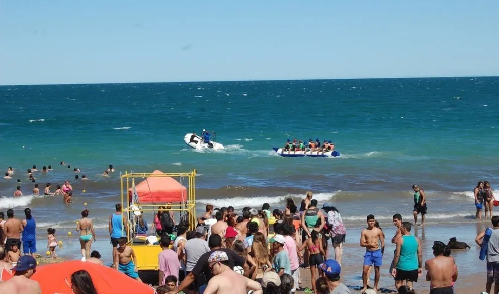 Diversión asegurada frente la playa central. Foto gentileza.