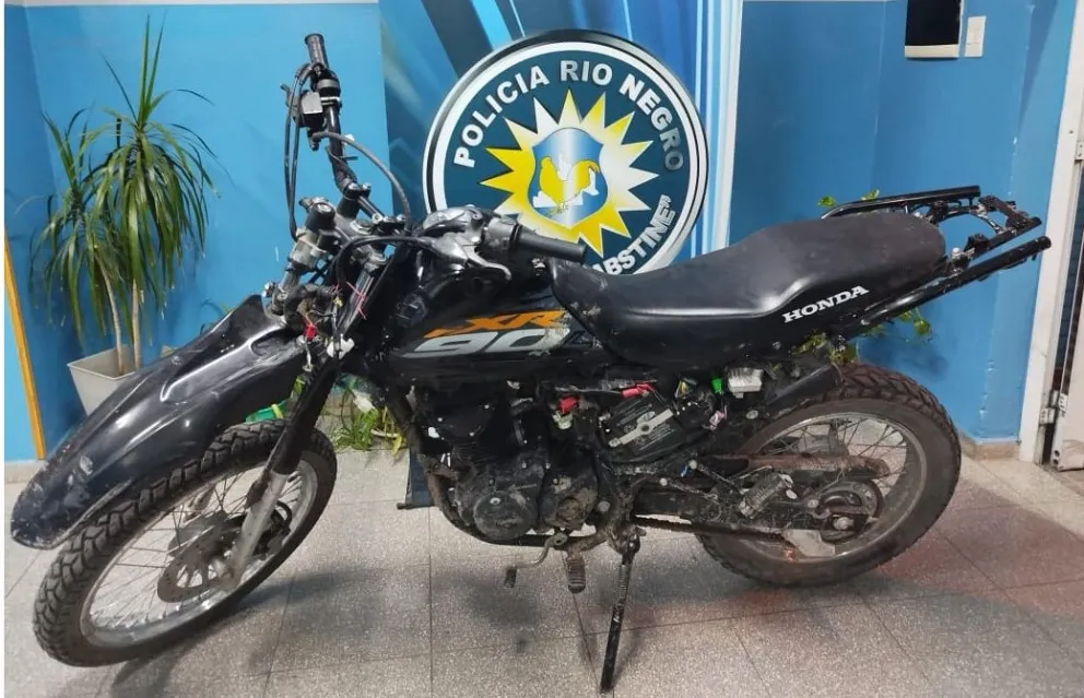 Moto robada y recuperada en cuestión de horas en Viedma. 