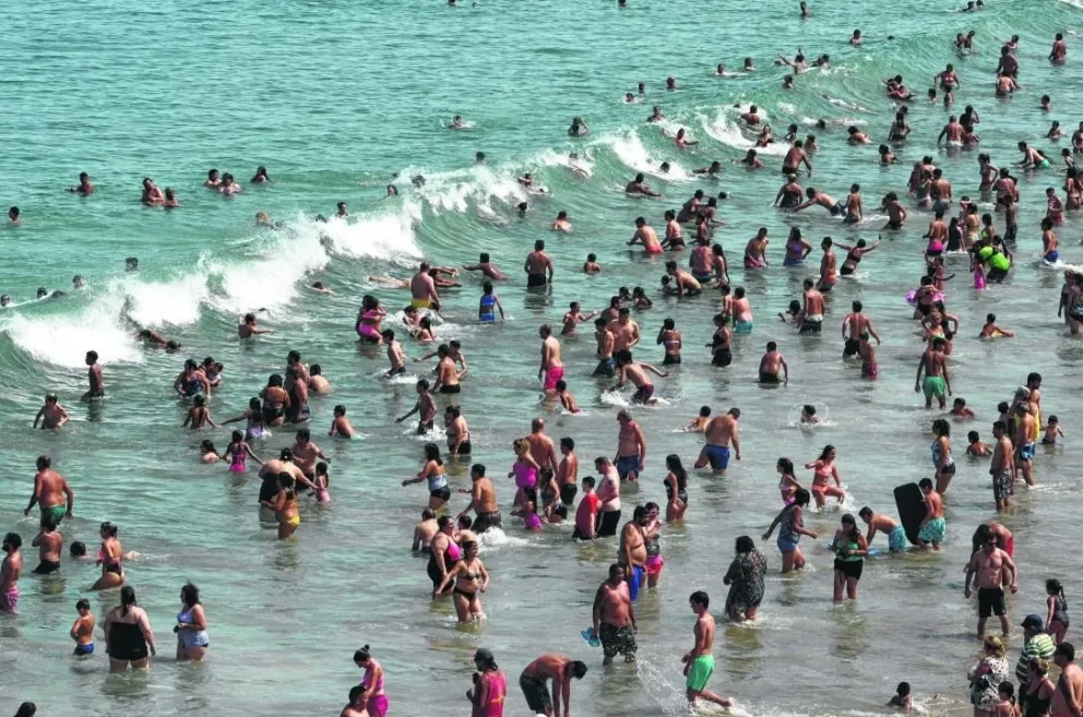 El balneario Las Grutas tuvo números condicionados por el clima. 