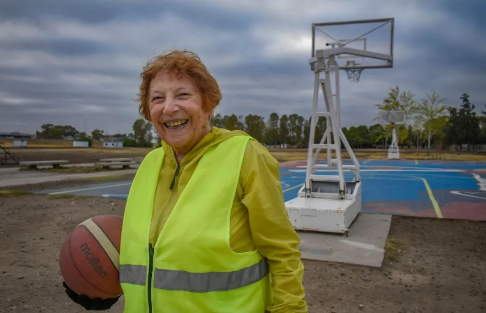 Elena Sarracini, "Beba", de sonrisa contagiosa y una envidiable energía. Fotos Vanesa Schwemmler. 