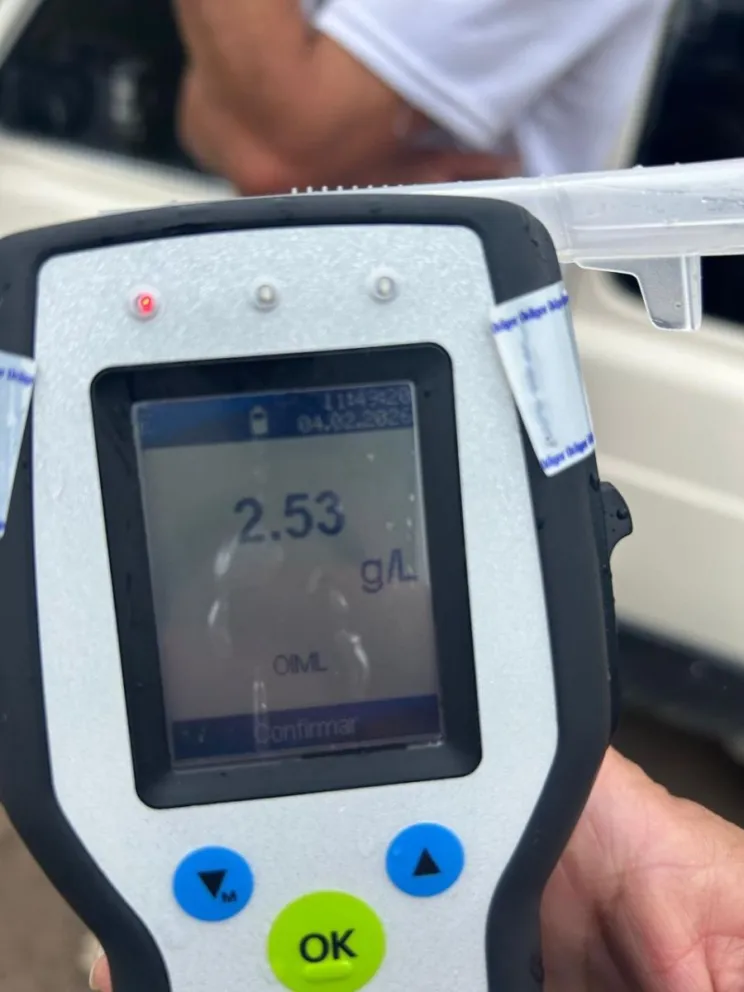 Al infractor le secuestraron el auto y la licencia.