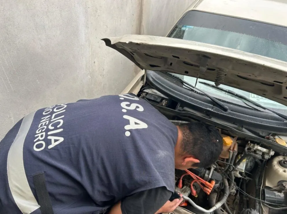 Controles policiales en Viedma. 