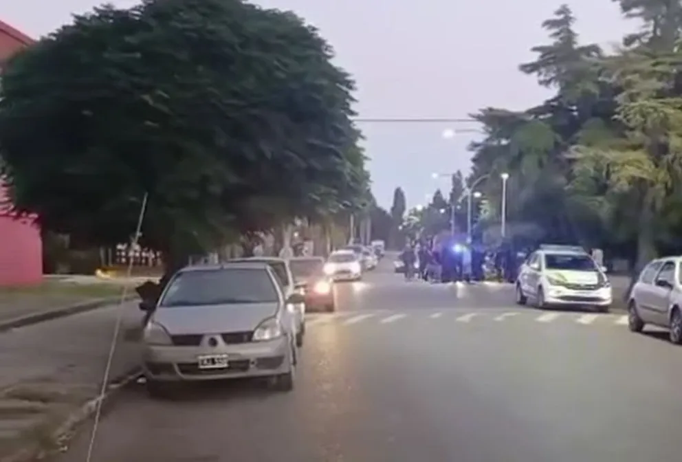 Así fueron los primeros momentos de los incidentes. Foto: Gentileza de Taxistas en Movimiento.