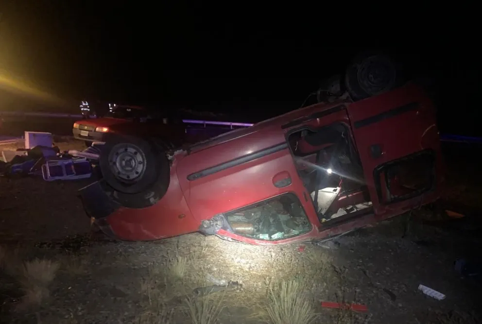 En esa posición quedó la Kangoo. Foto gentileza.