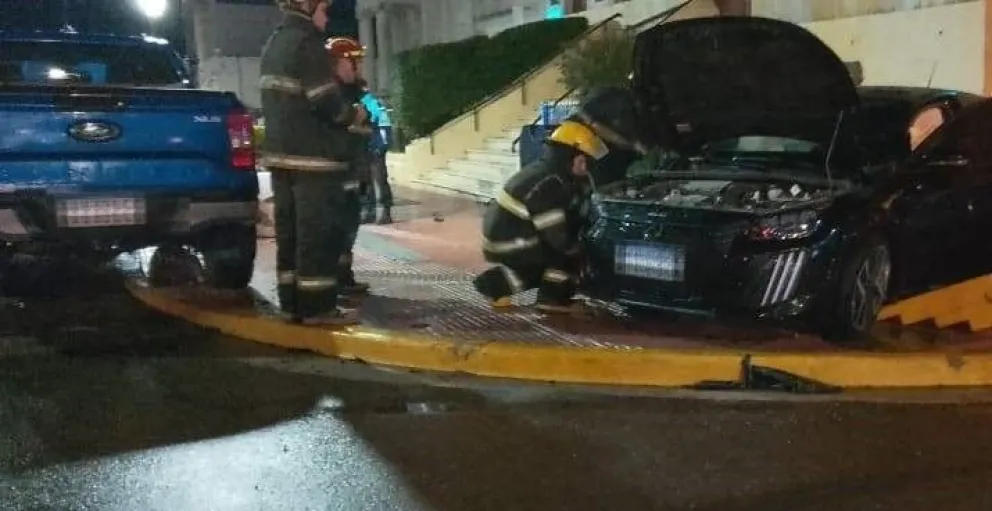 Así terminaron los vehículos, en la céntrica esquina maragata.  