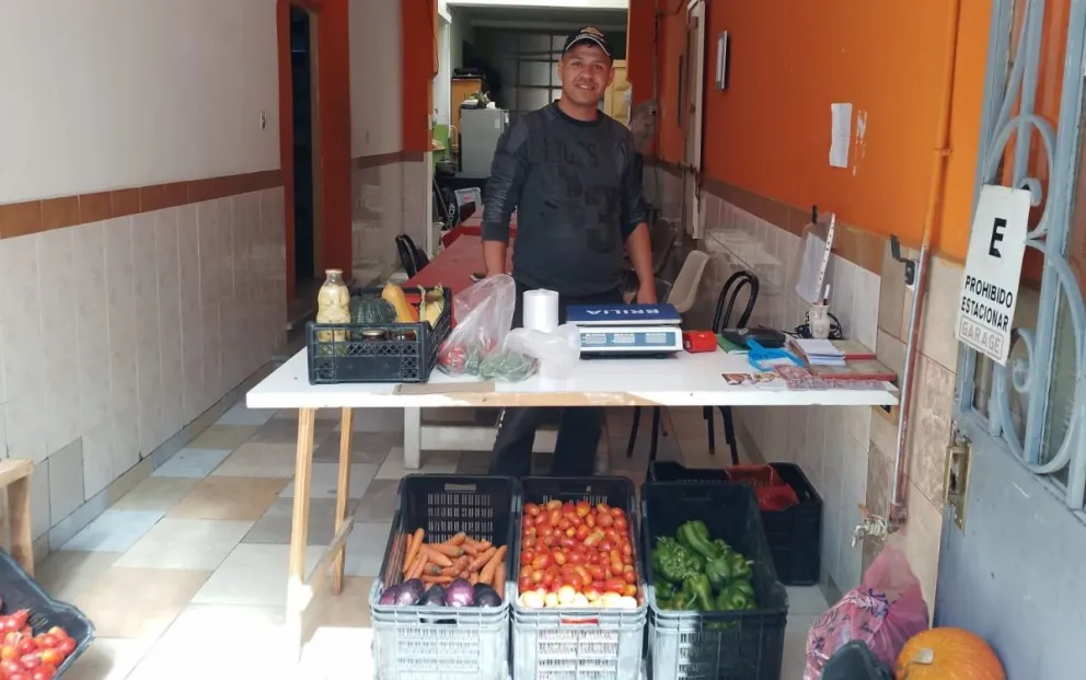 Uno de los puntos de venta está ubicado al costado de la parroquia Nuestra Señora de la Merced. 