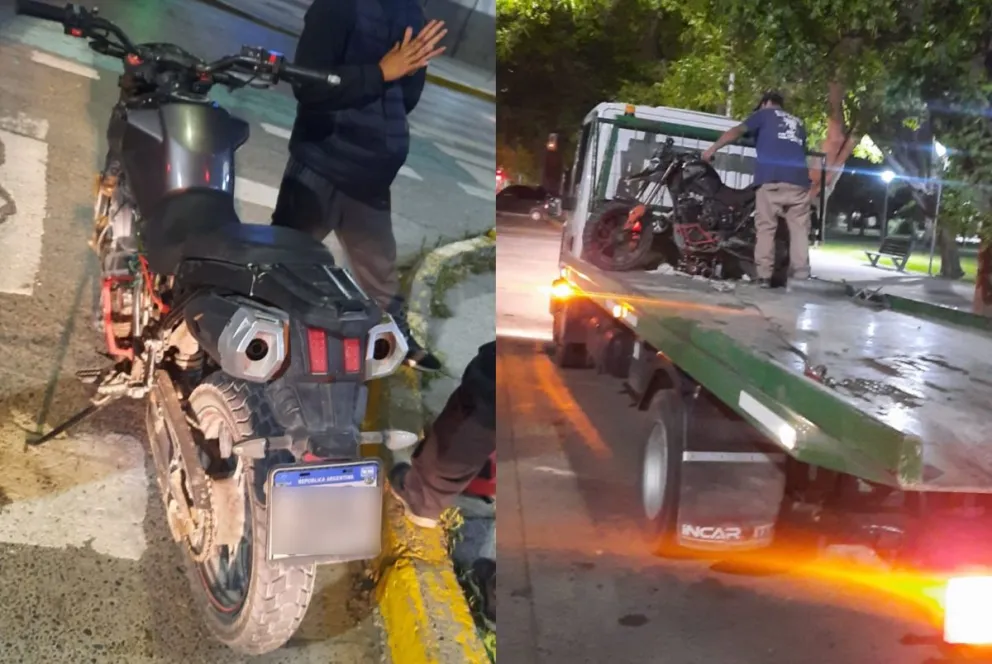 El operativo se realizó en la intersección de 25 de Mayo y San Martín. 