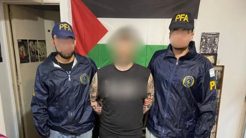 El detenido es un argentino de 37 años de edad. 