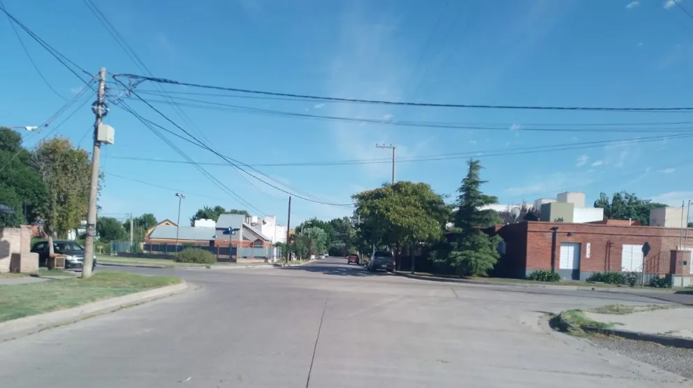 La calle Mazzarello es una de las principales arterias del barrio. 